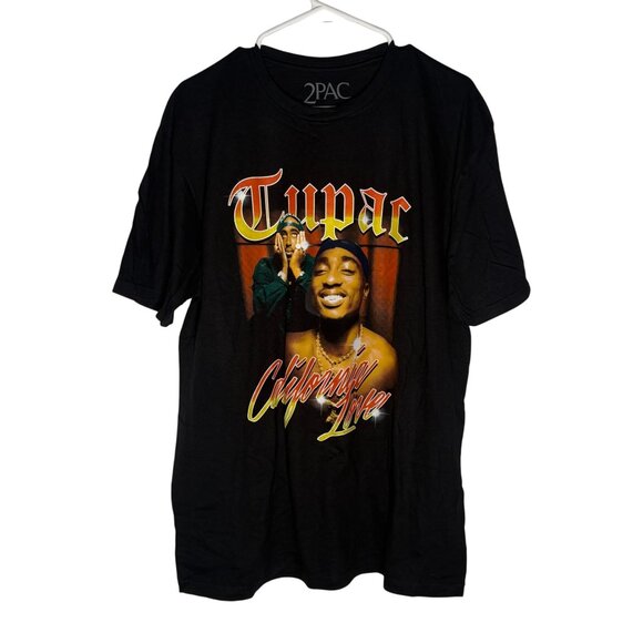 Tupac 2Pac Album Retro California Love Tshirt 90s Size XXL NWOT - Picture 1 of 4